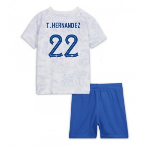 Francie Theo Hernandez #22 Dětské Venkovní dres komplet MS 2022 Krátký Rukáv (+ trenýrky)
